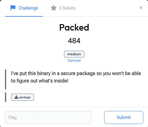 Packed challenge description